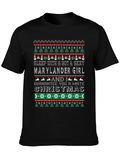 Humorous Marylander Christmas Graphic Tee