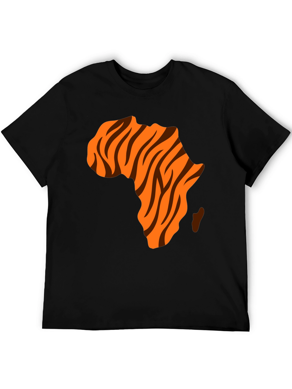 Africa Map Tiger Stripe Graphic Tee