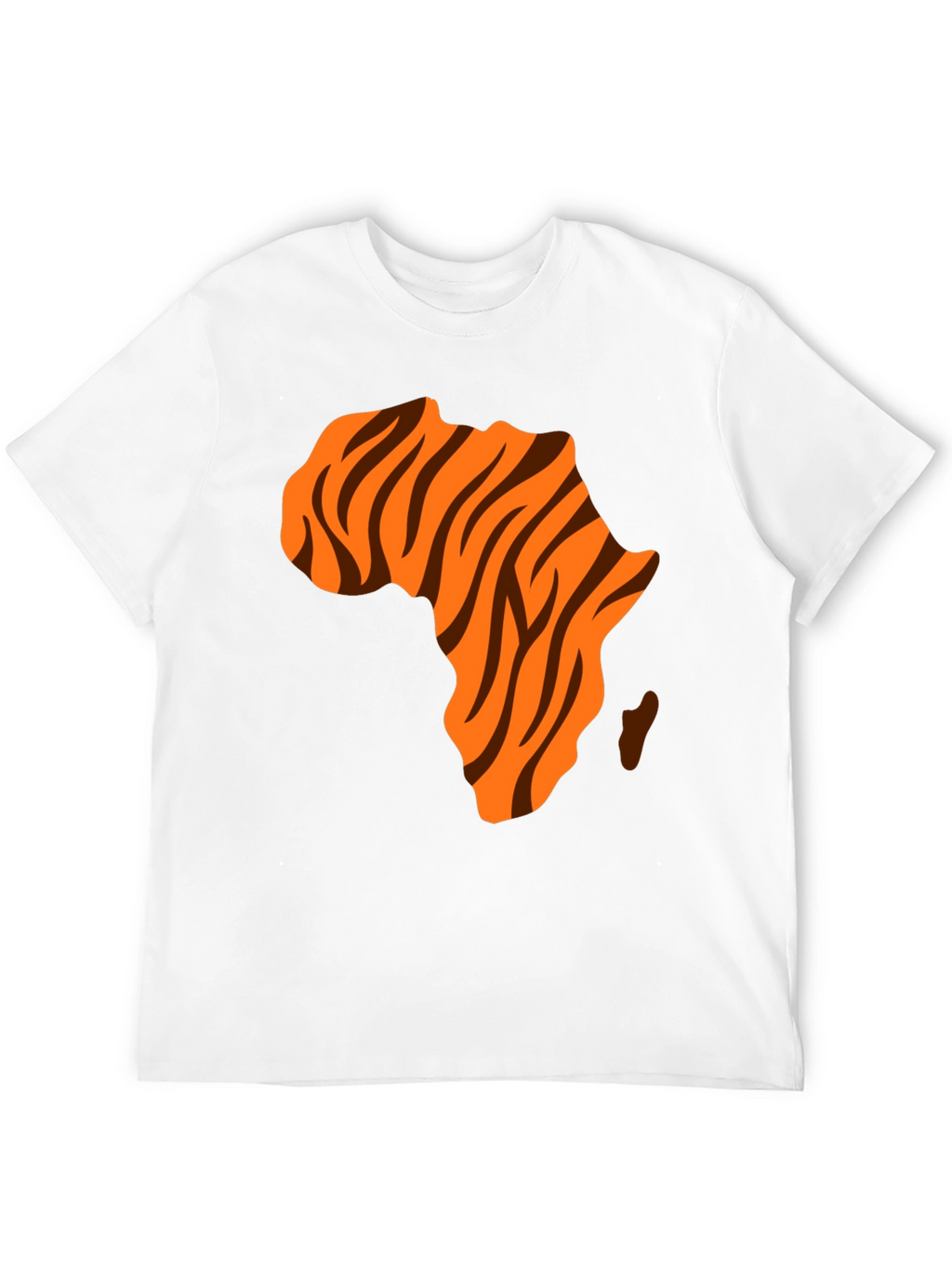 Africa Map Tiger Stripe Graphic Tee