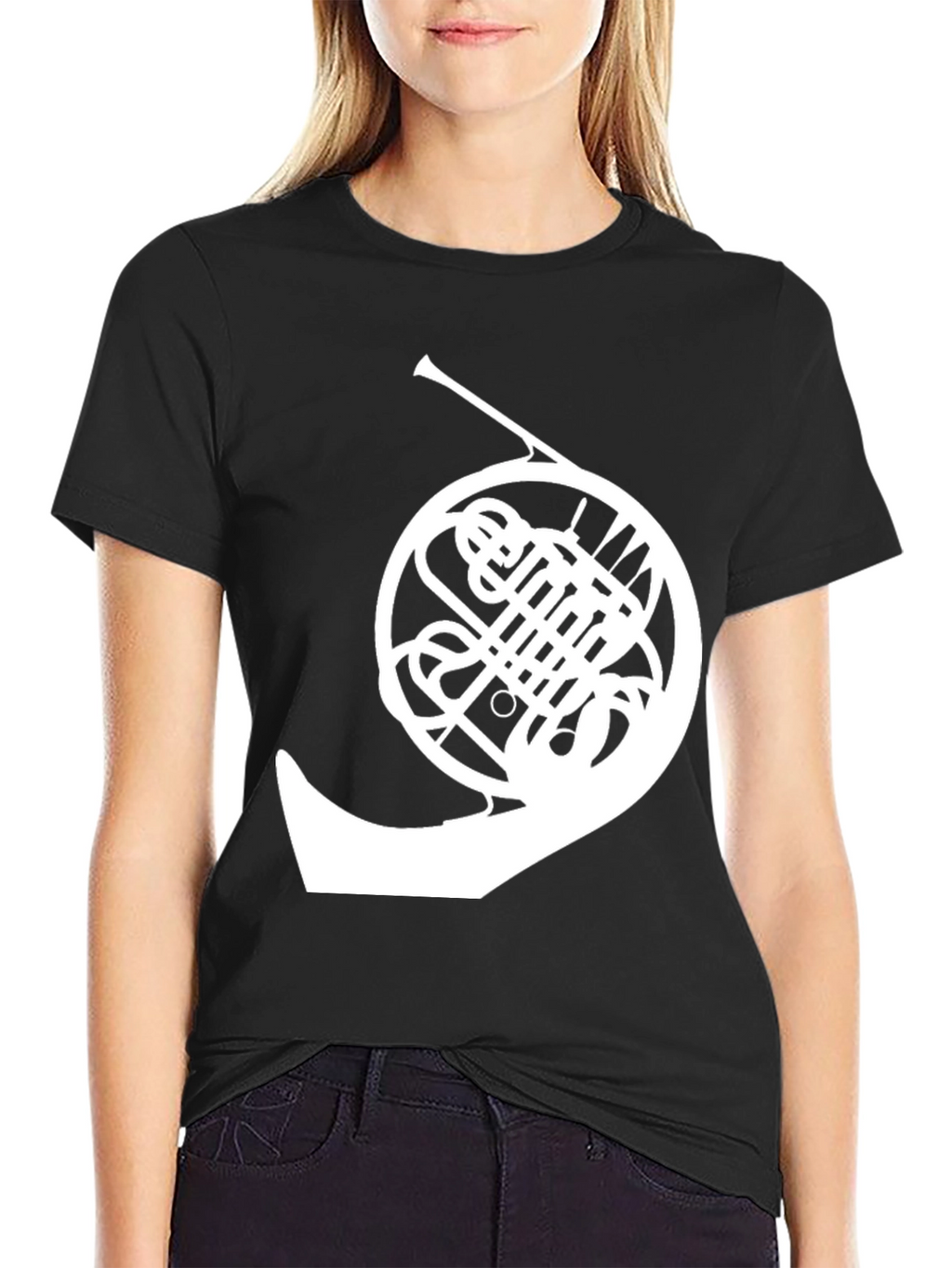 French Horn Graphic T-Shirt - Musician Tee