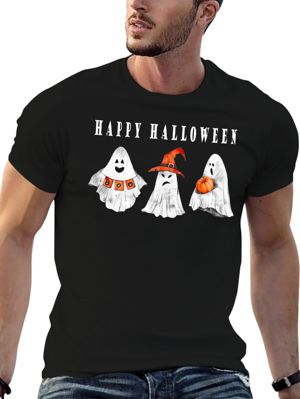 Happy Halloween Ghost T-Shirt