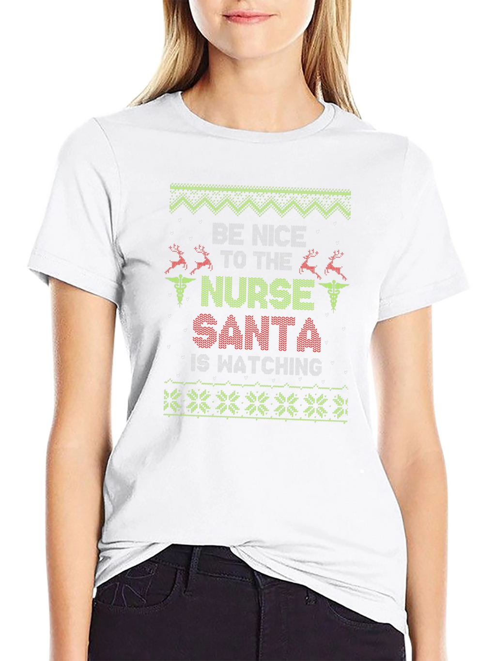 Funny Nurse Christmas Sweater T-Shirt