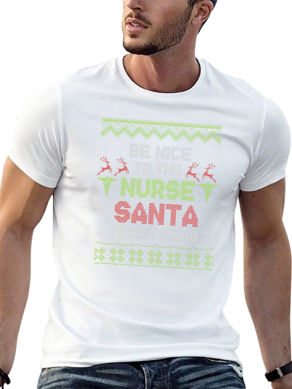 Funny Nurse Christmas Sweater T-Shirt
