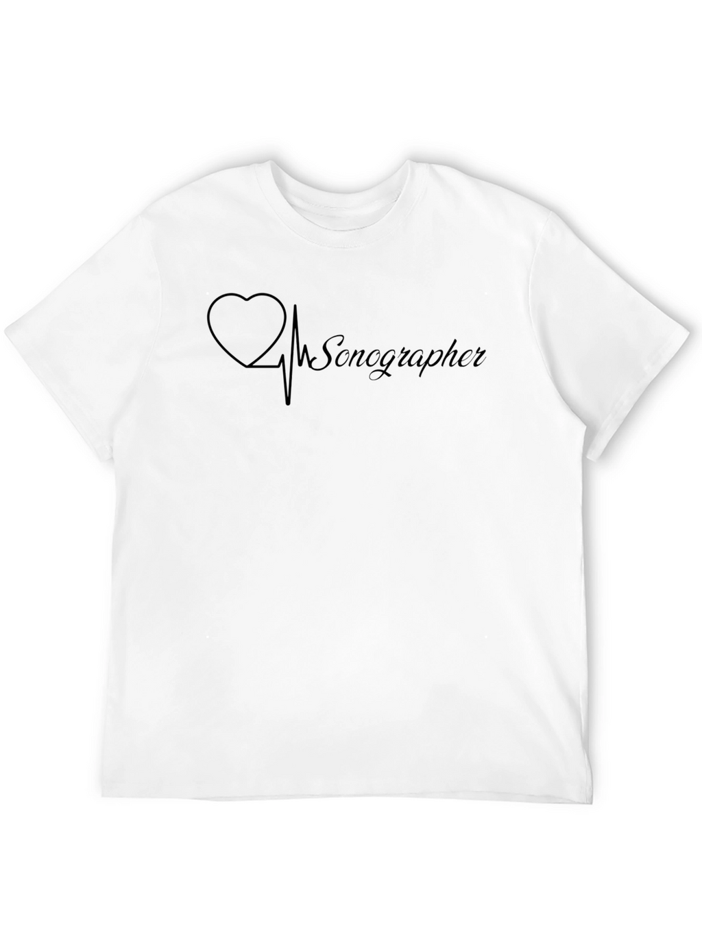 Sonographer Heartbeat T-Shirt - Medical Professional Gift