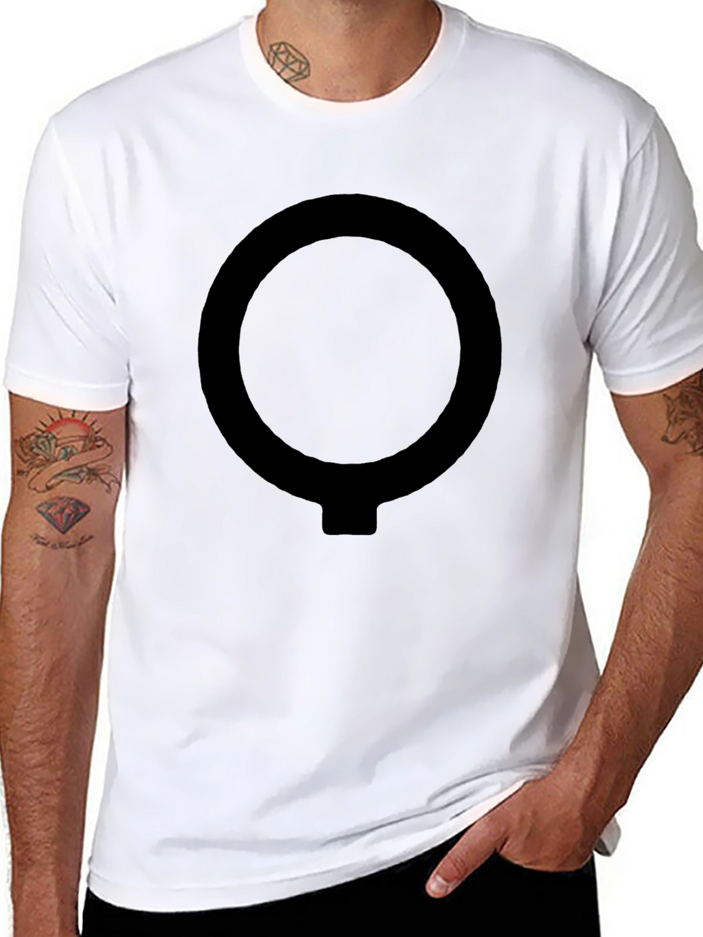 Modern O-Symbol Black T-Shirt