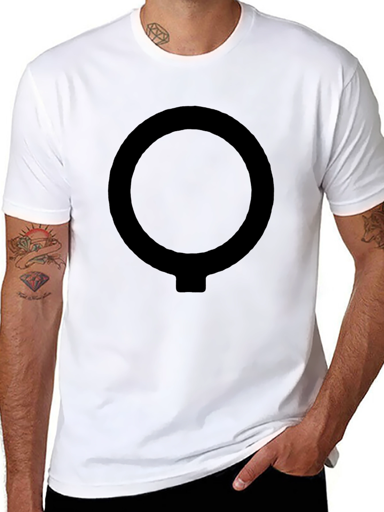 Modern O-Symbol Black T-Shirt
