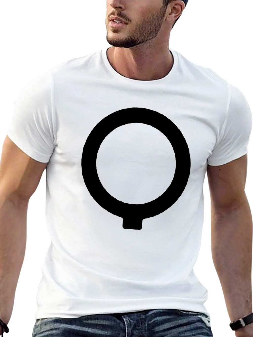 Modern O-Symbol Black T-Shirt