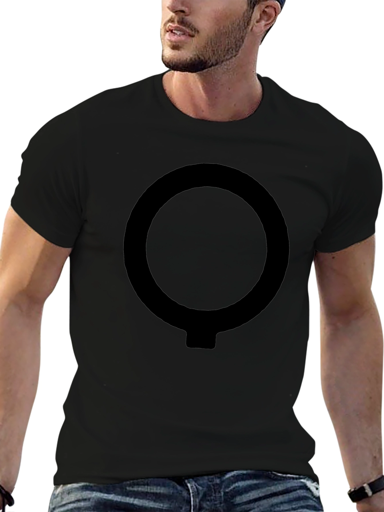 Modern O-Symbol Black T-Shirt