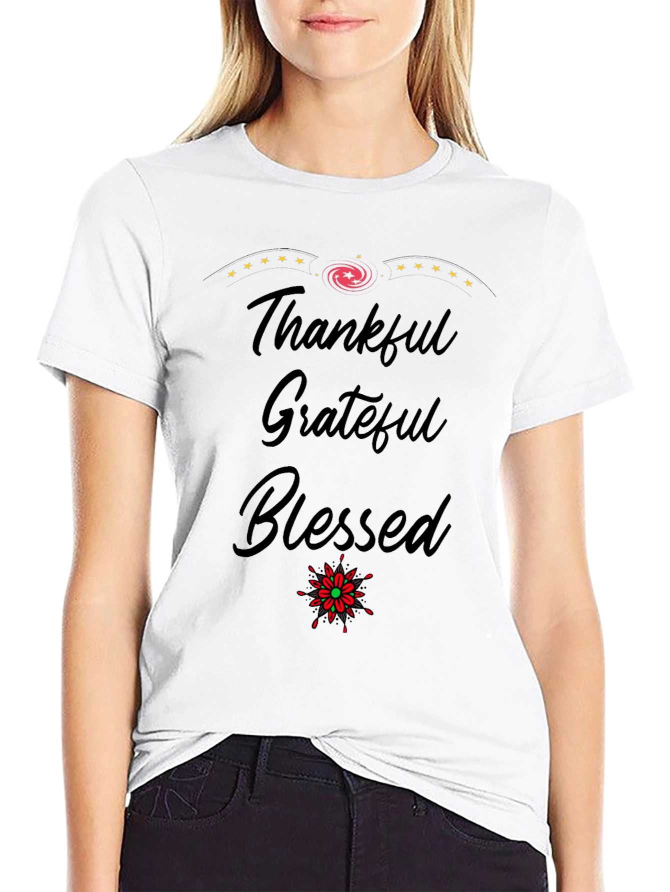 Thankful Grateful Blessed Graphic Tee