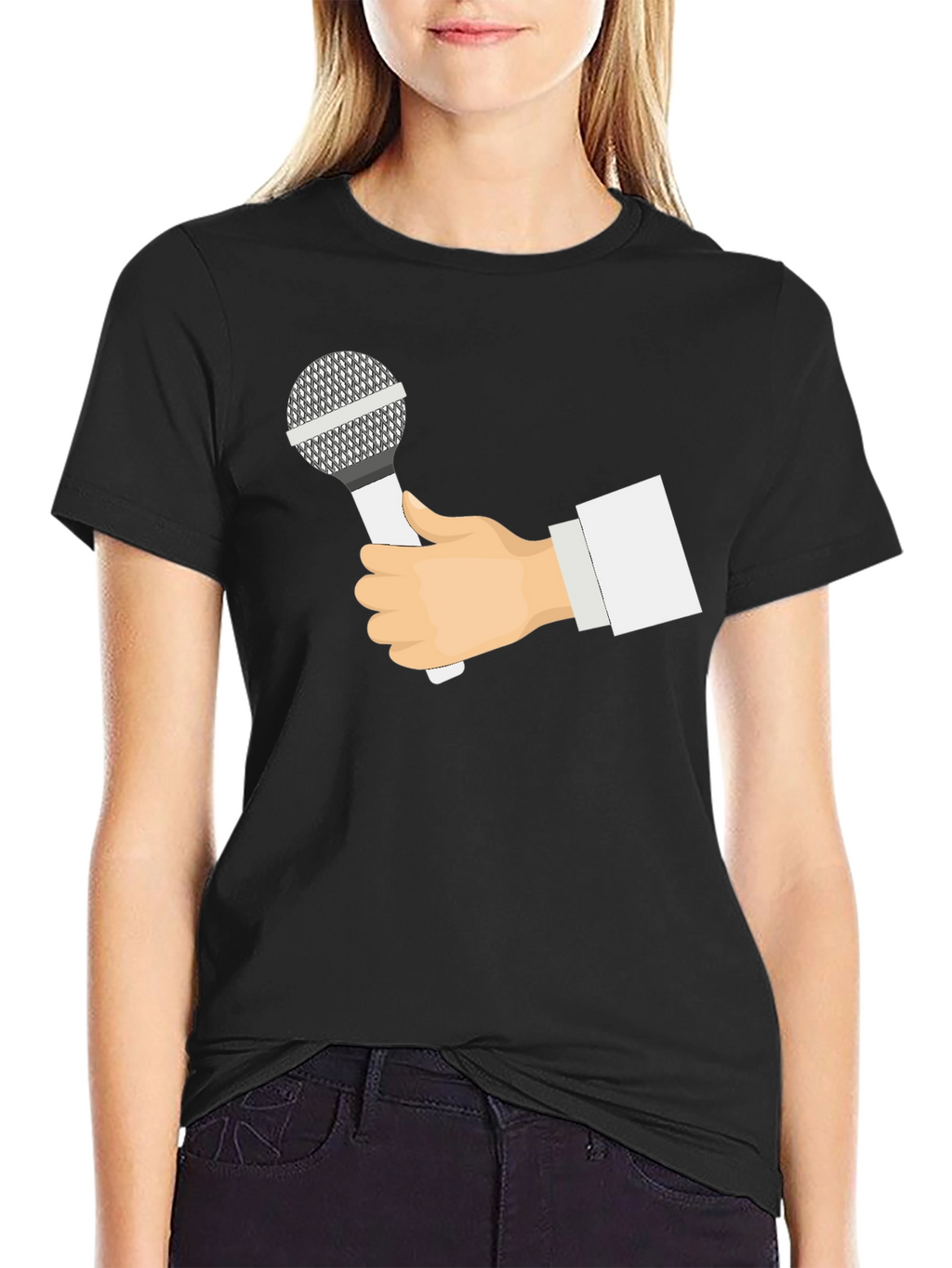Mic Hand Black T-Shirt