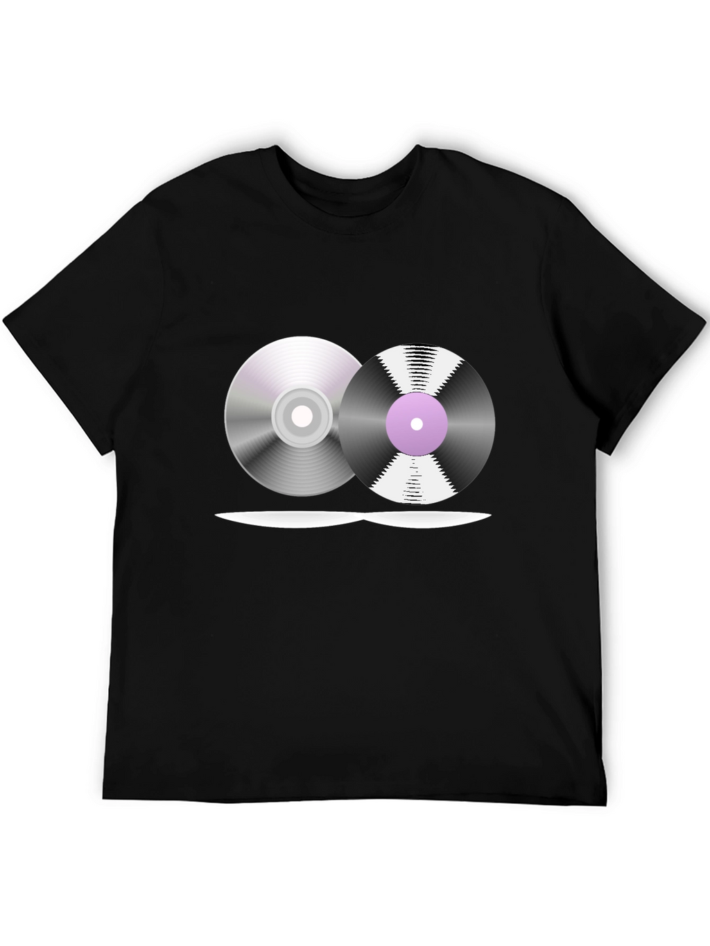 Retro Music T-Shirt - Vinyl & CD Design