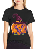 Pumpkin Witch Hat Graphic Tee