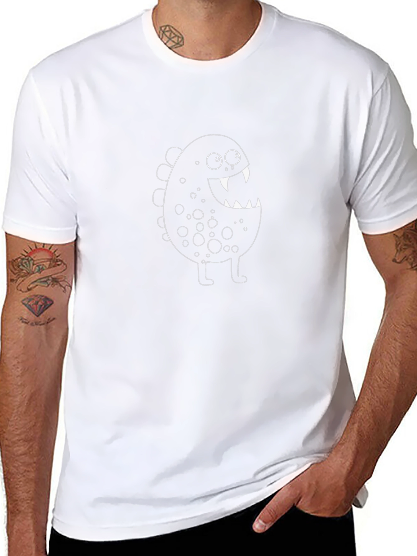 Monster Graphic Print T-Shirt