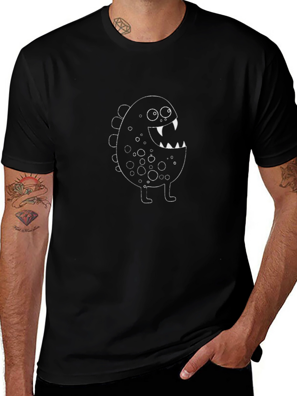 Monster Graphic Print T-Shirt