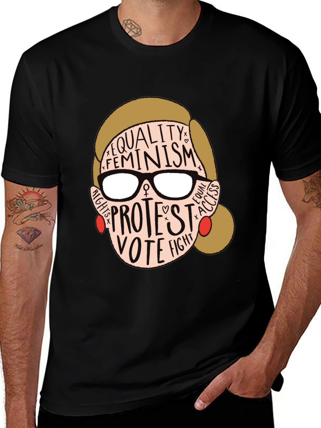 Feminist RBG Graphic T-Shirt: Equality & Rights