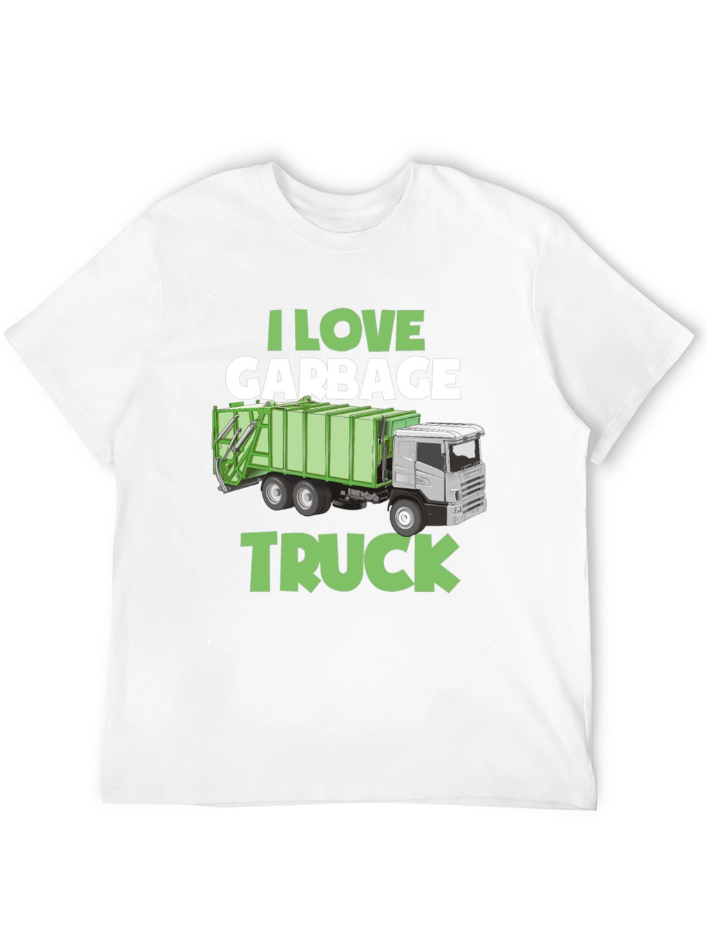 I Love Garbage Truck Graphic T-Shirt