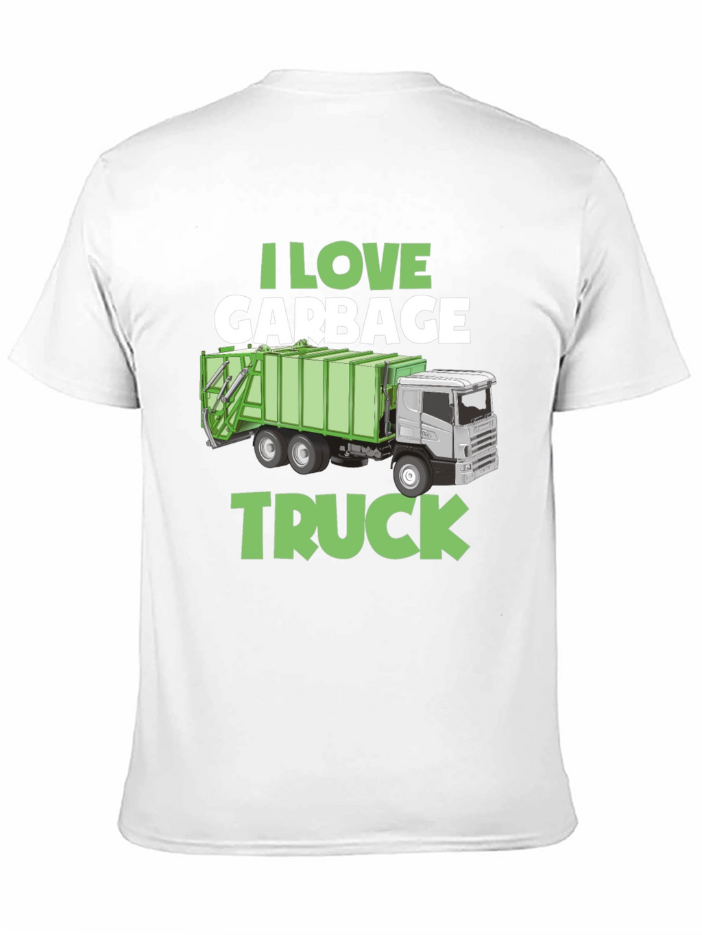 I Love Garbage Truck Graphic T-Shirt