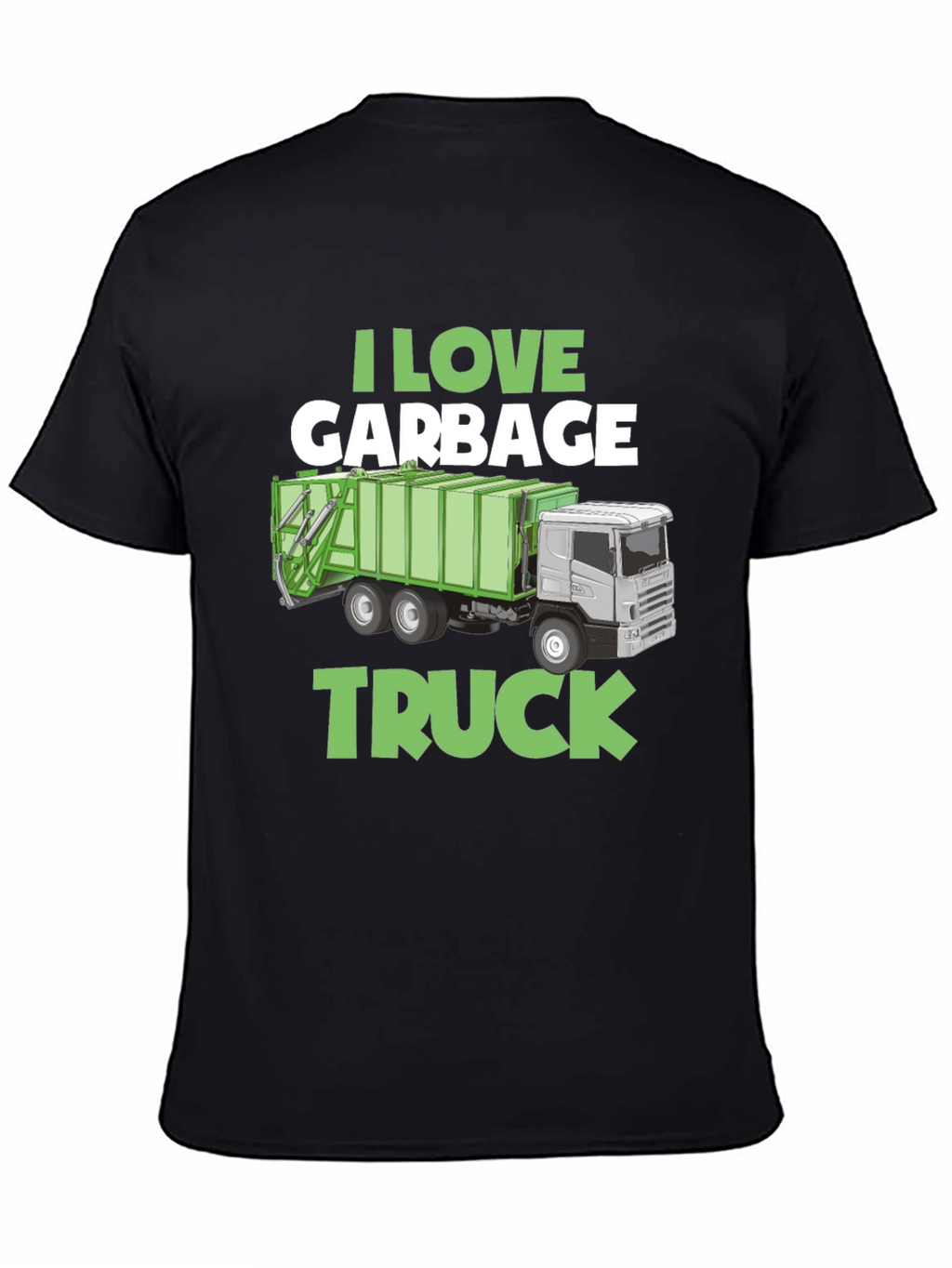 I Love Garbage Truck Graphic T-Shirt