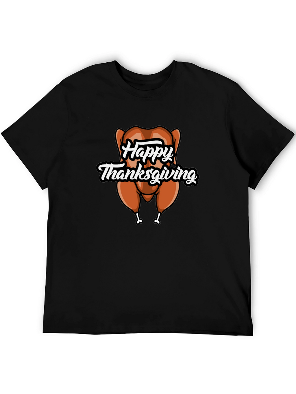 Happy Thanksgiving Turkey Graphic T-Shirt