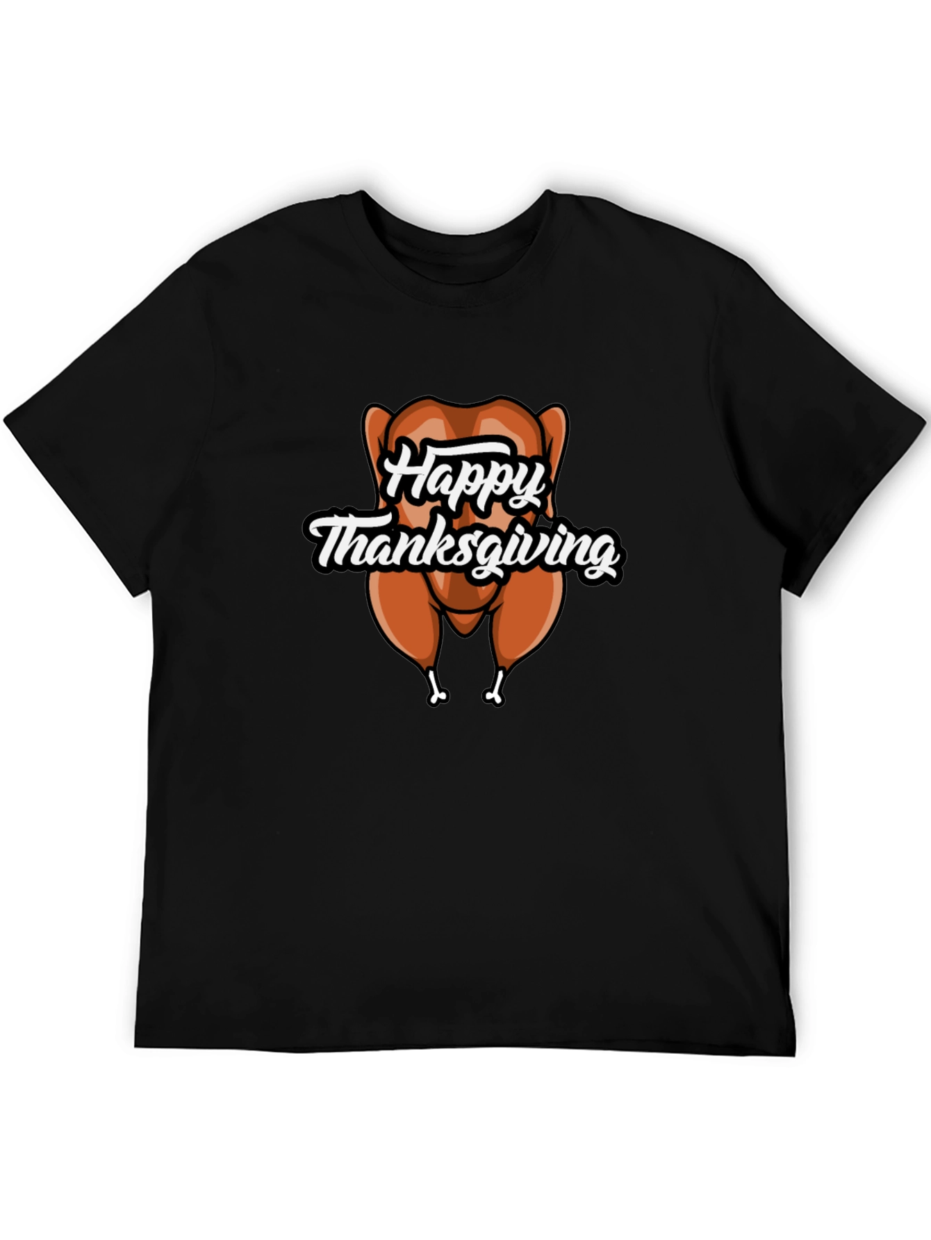Happy Thanksgiving Turkey Graphic T-Shirt