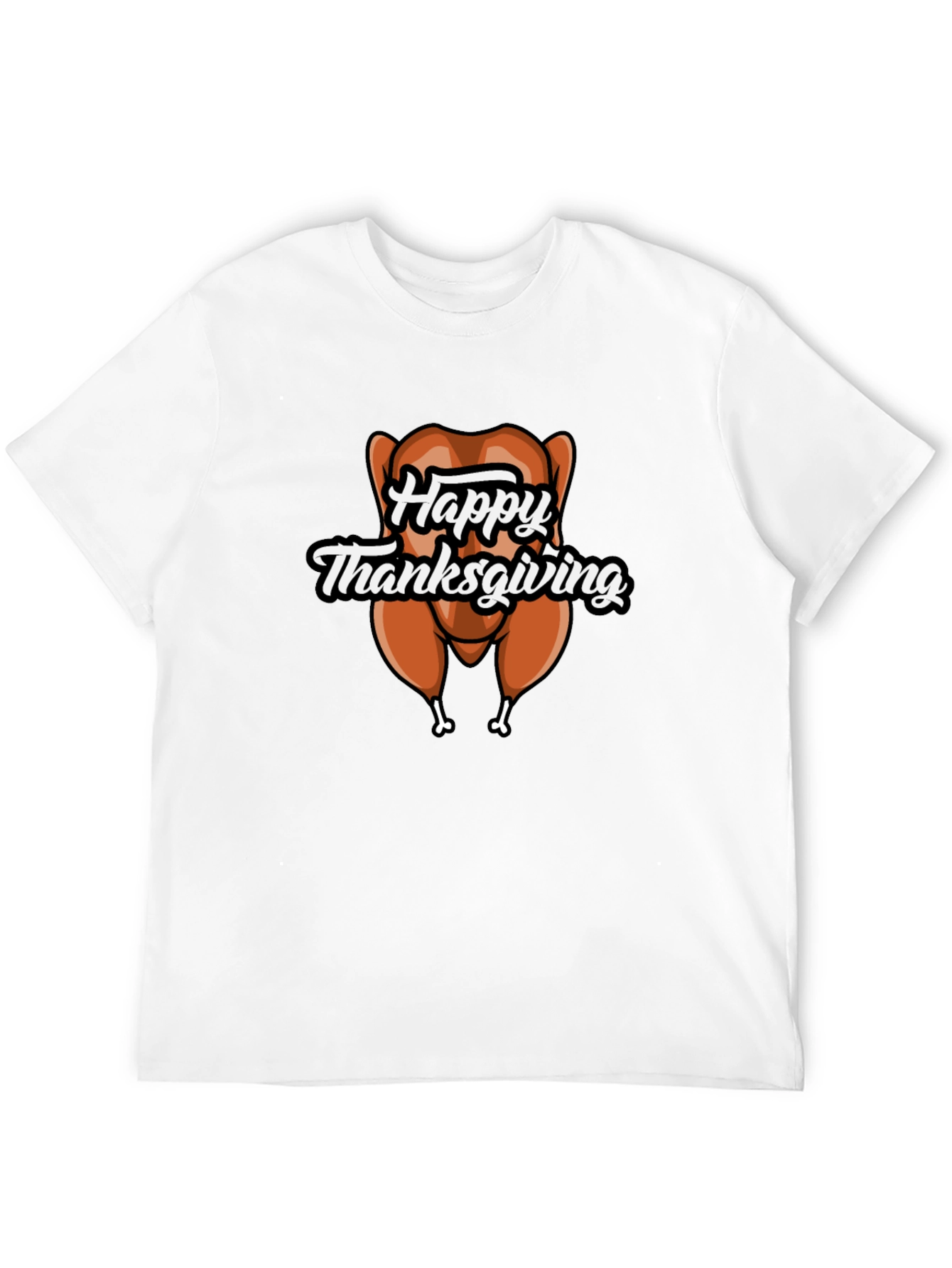Happy Thanksgiving Turkey Graphic T-Shirt