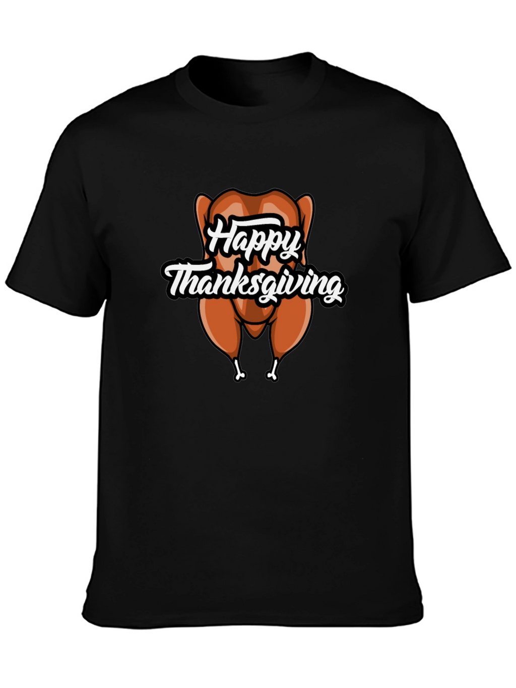 Happy Thanksgiving Turkey Graphic T-Shirt