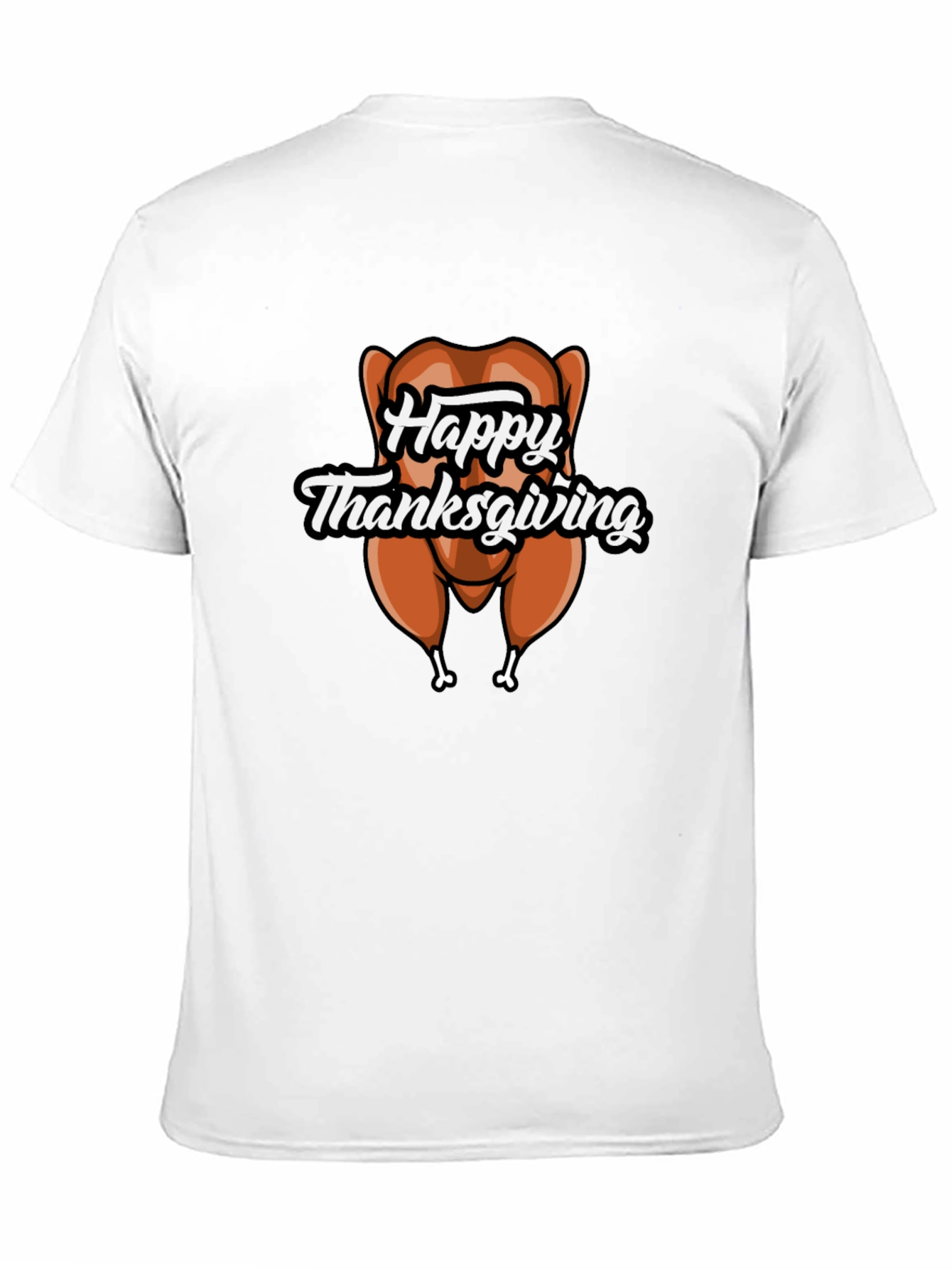 Happy Thanksgiving Turkey Graphic T-Shirt