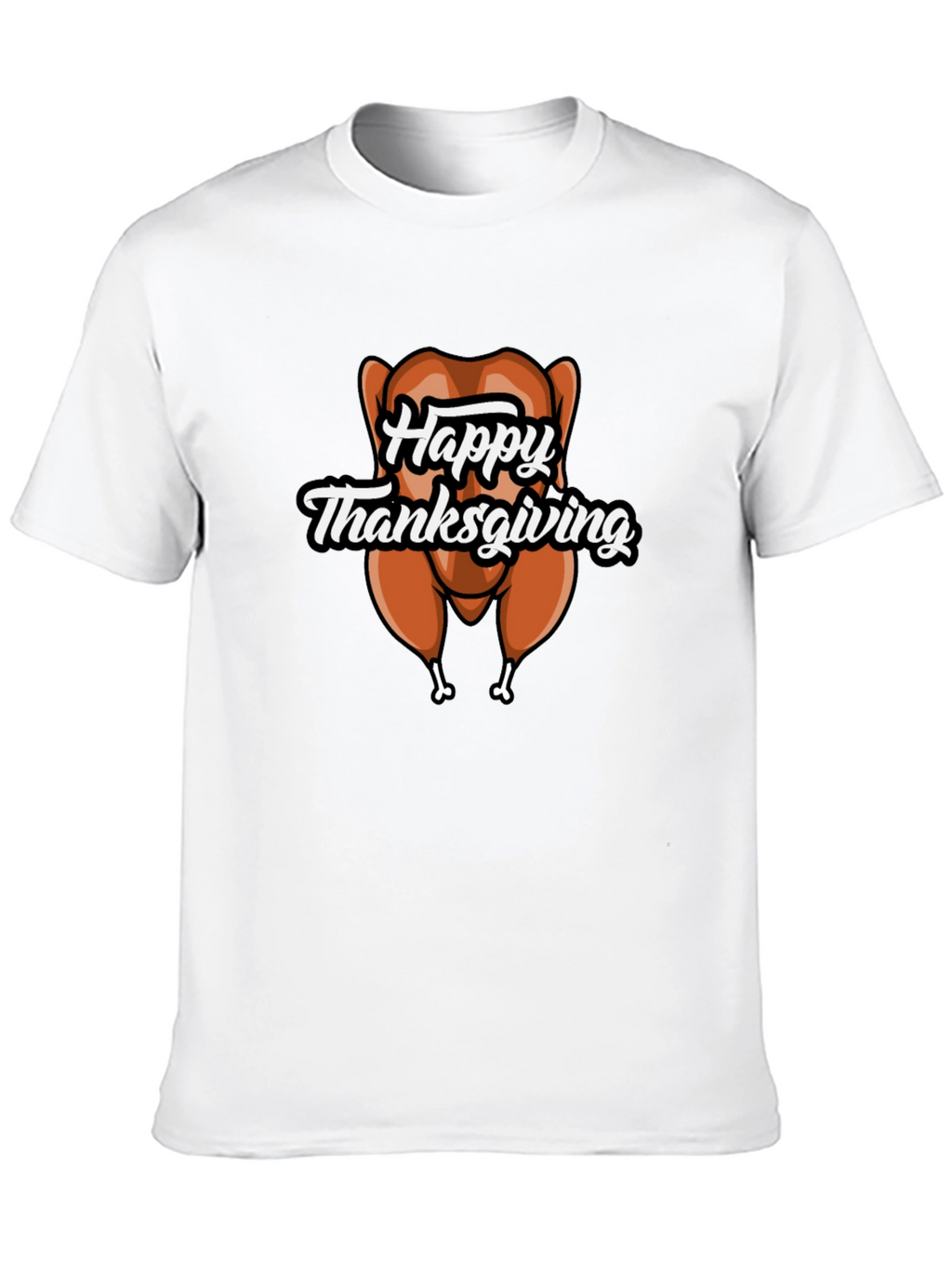 Happy Thanksgiving Turkey Graphic T-Shirt