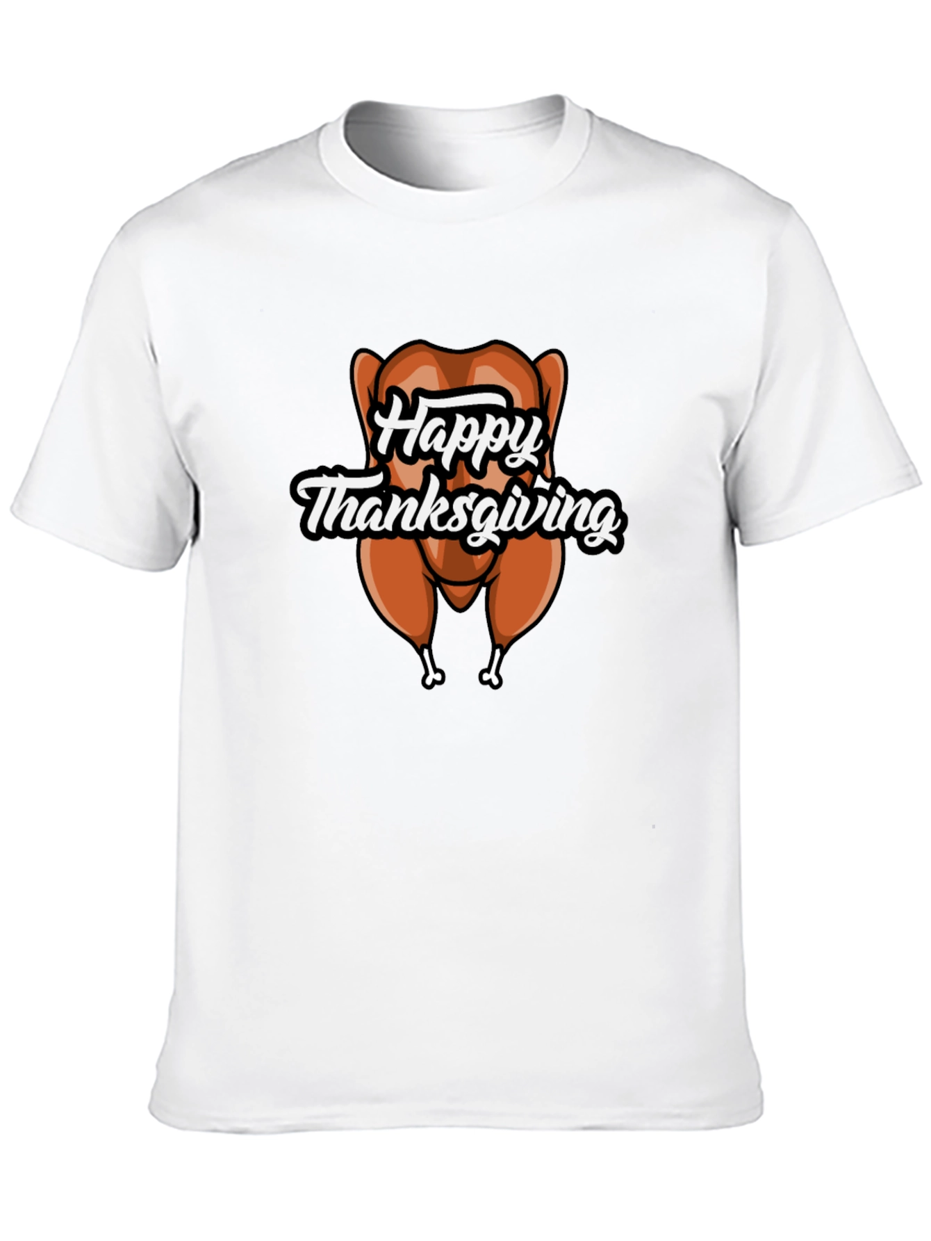 Happy Thanksgiving Turkey Graphic T-Shirt