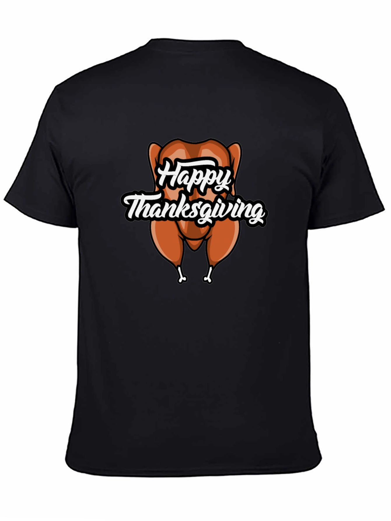 Happy Thanksgiving Turkey Graphic T-Shirt