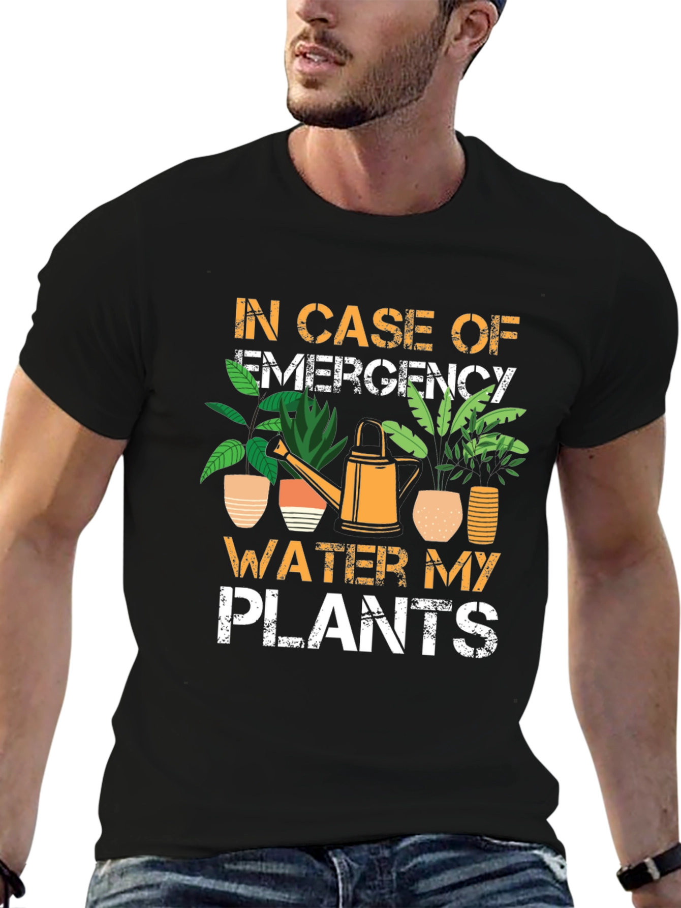 Emergency Plants T-Shirt - Water My Plants Graphic Tee