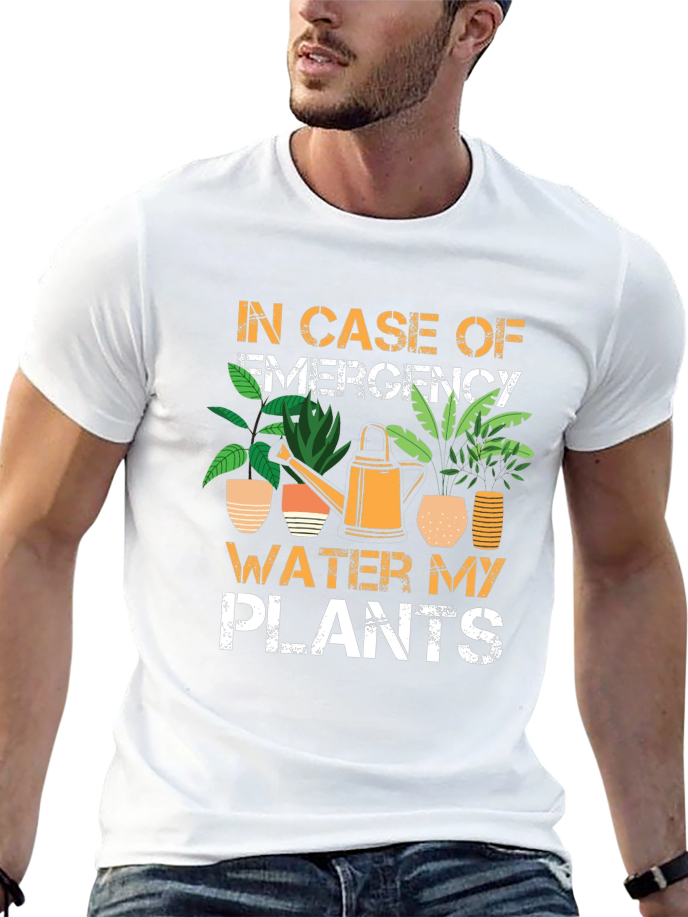 Emergency Plants T-Shirt - Water My Plants Graphic Tee