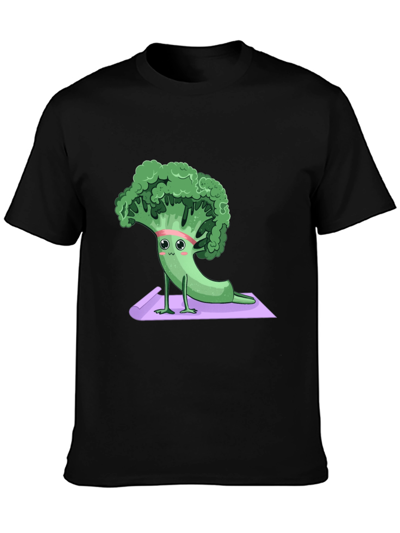 Yoga Broccoli Graphic Tee - Relax & Recharge