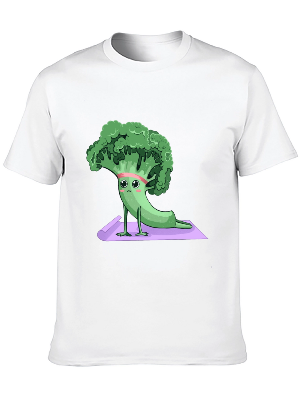 Yoga Broccoli Graphic Tee - Relax & Recharge