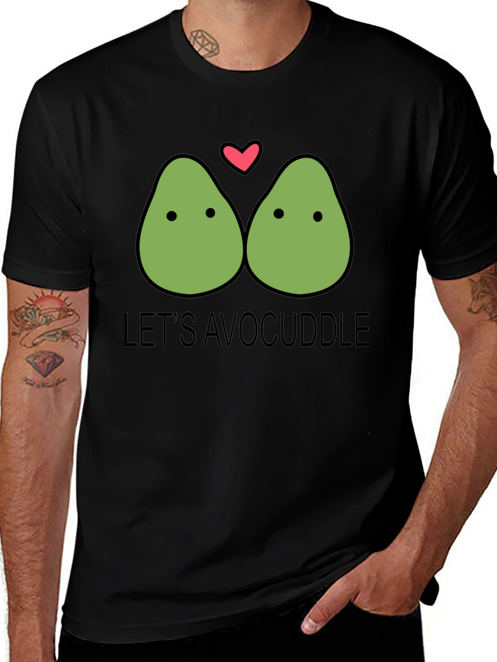 Lets Avocuddle Funny Graphic Tee