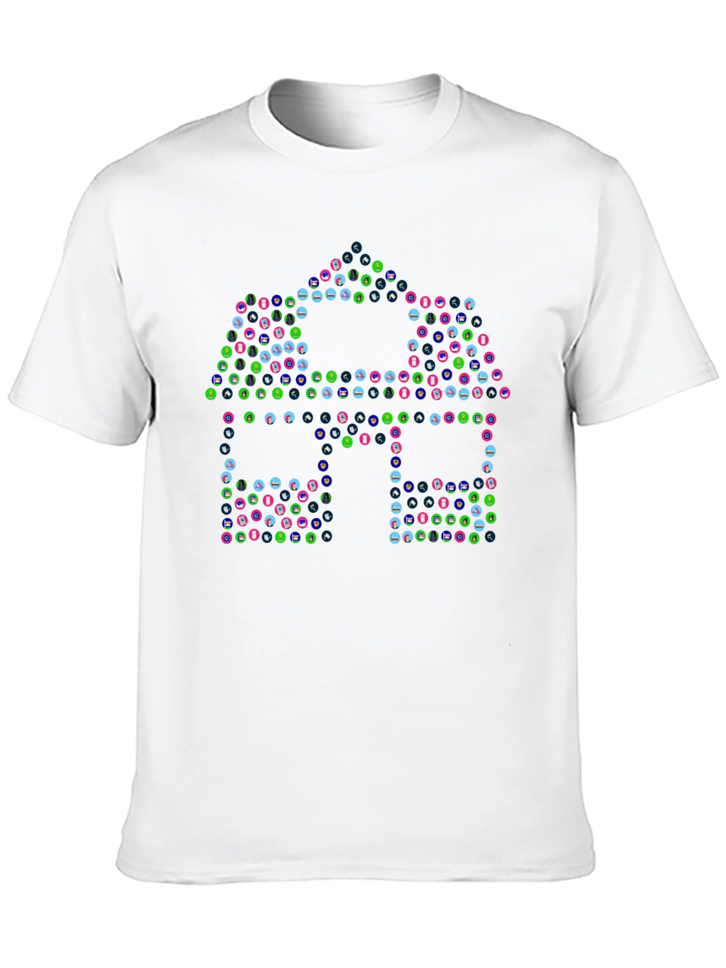 Abstract House Graphic T-Shirt