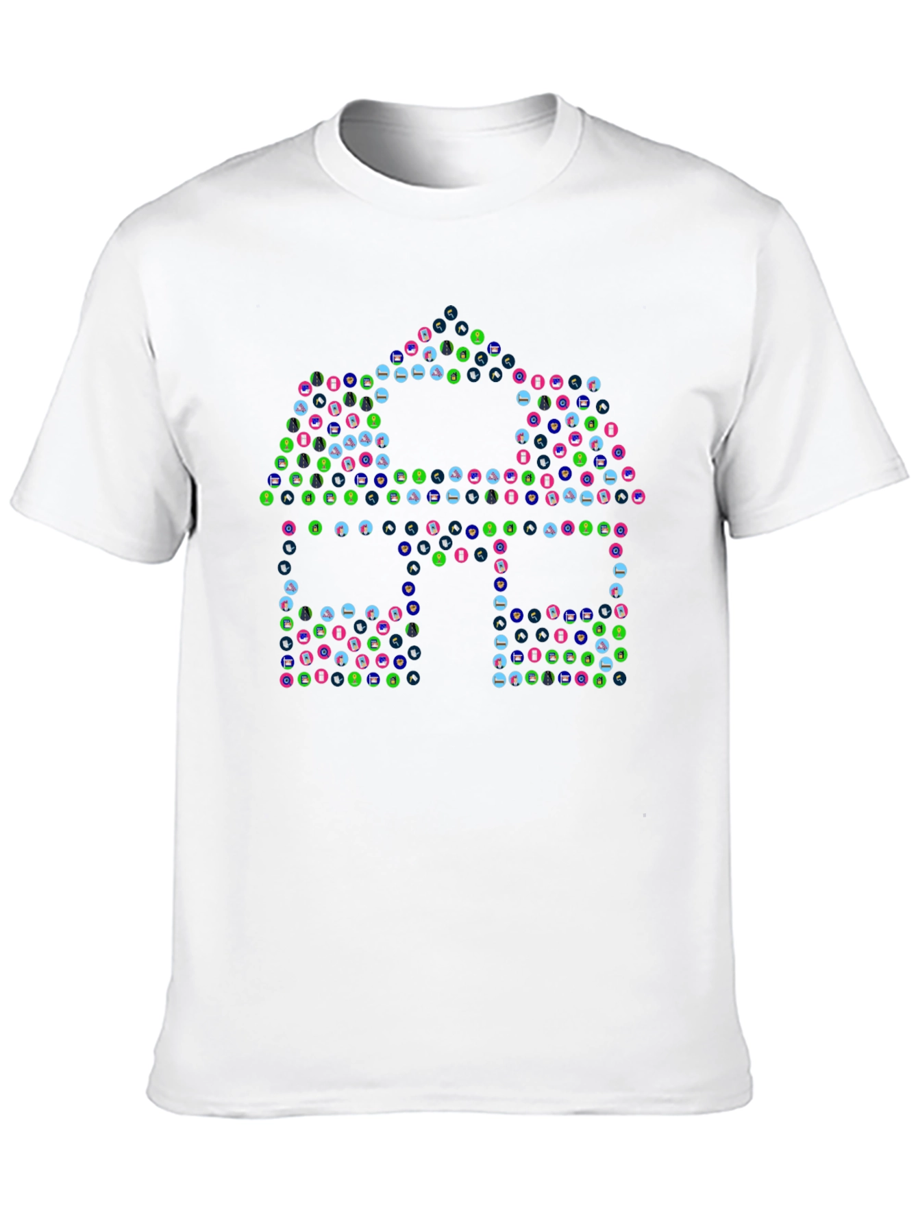 Abstract House Graphic T-Shirt