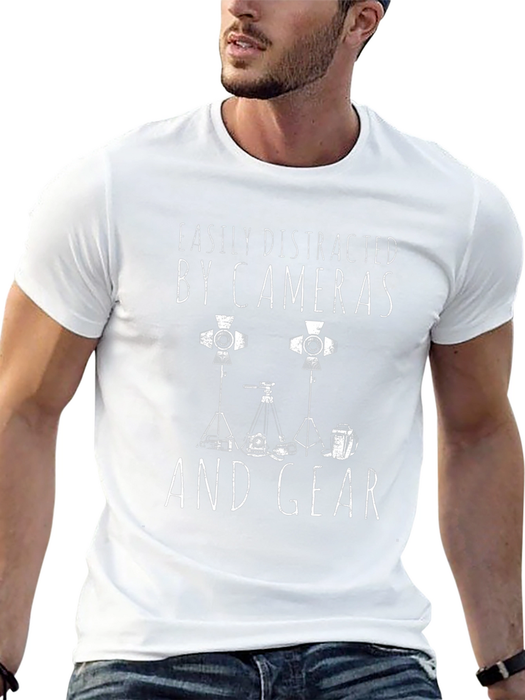 Easily Distracted By Cameras & Gear Graphic Tee