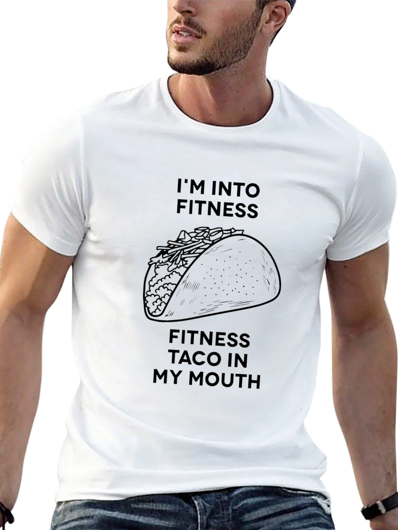 Fitness Taco T-Shirt: Funny Foodie Workout Tee