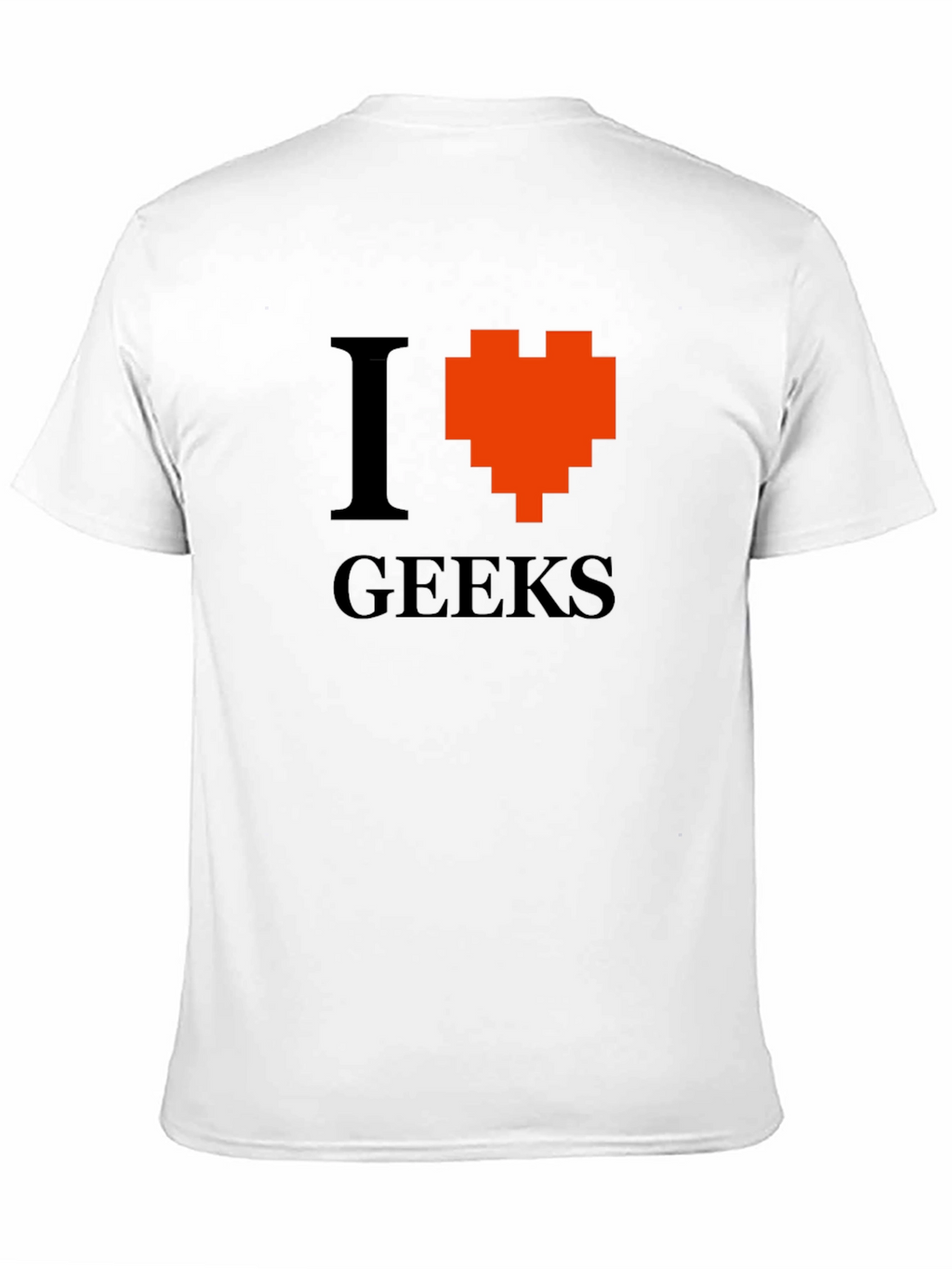 I Heart Geeks Graphic Tee - Pixelated Heart T-Shirt