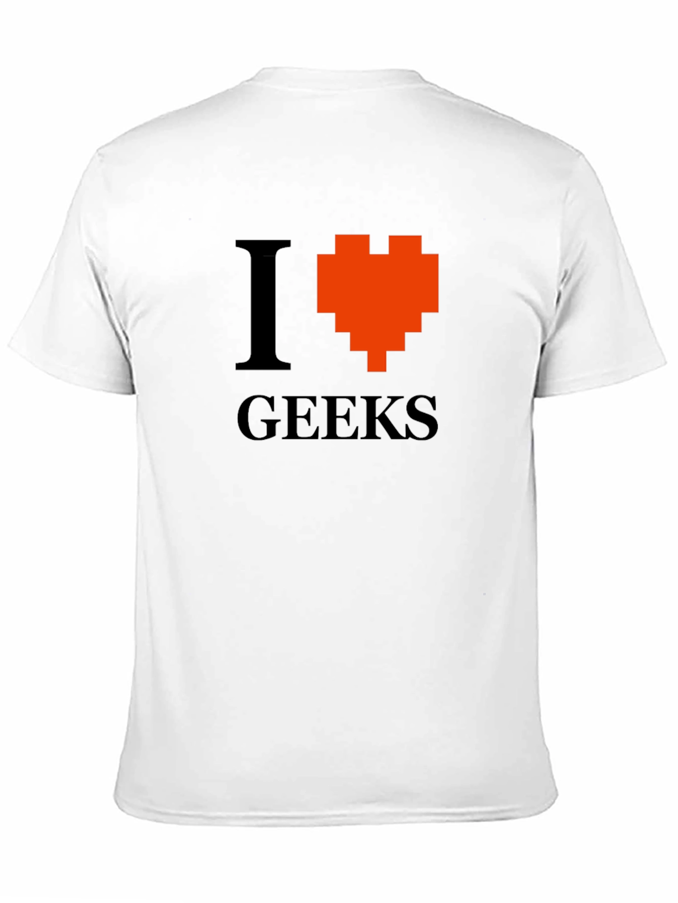 I Heart Geeks Graphic Tee - Pixelated Heart T-Shirt