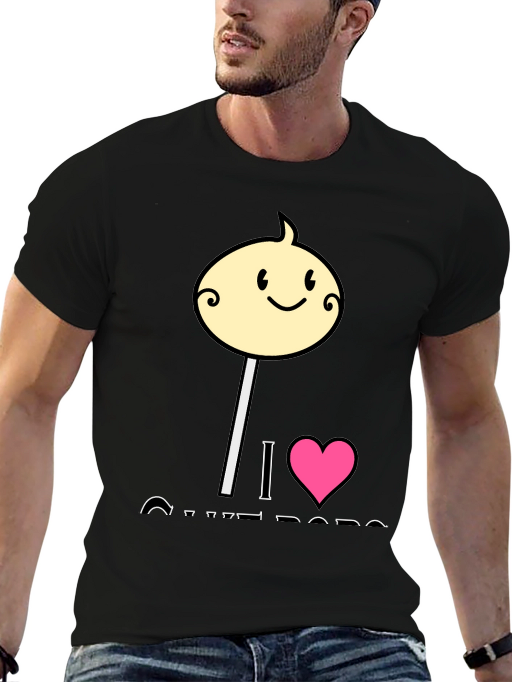 I Love Cotton Candy Mens T-Shirt