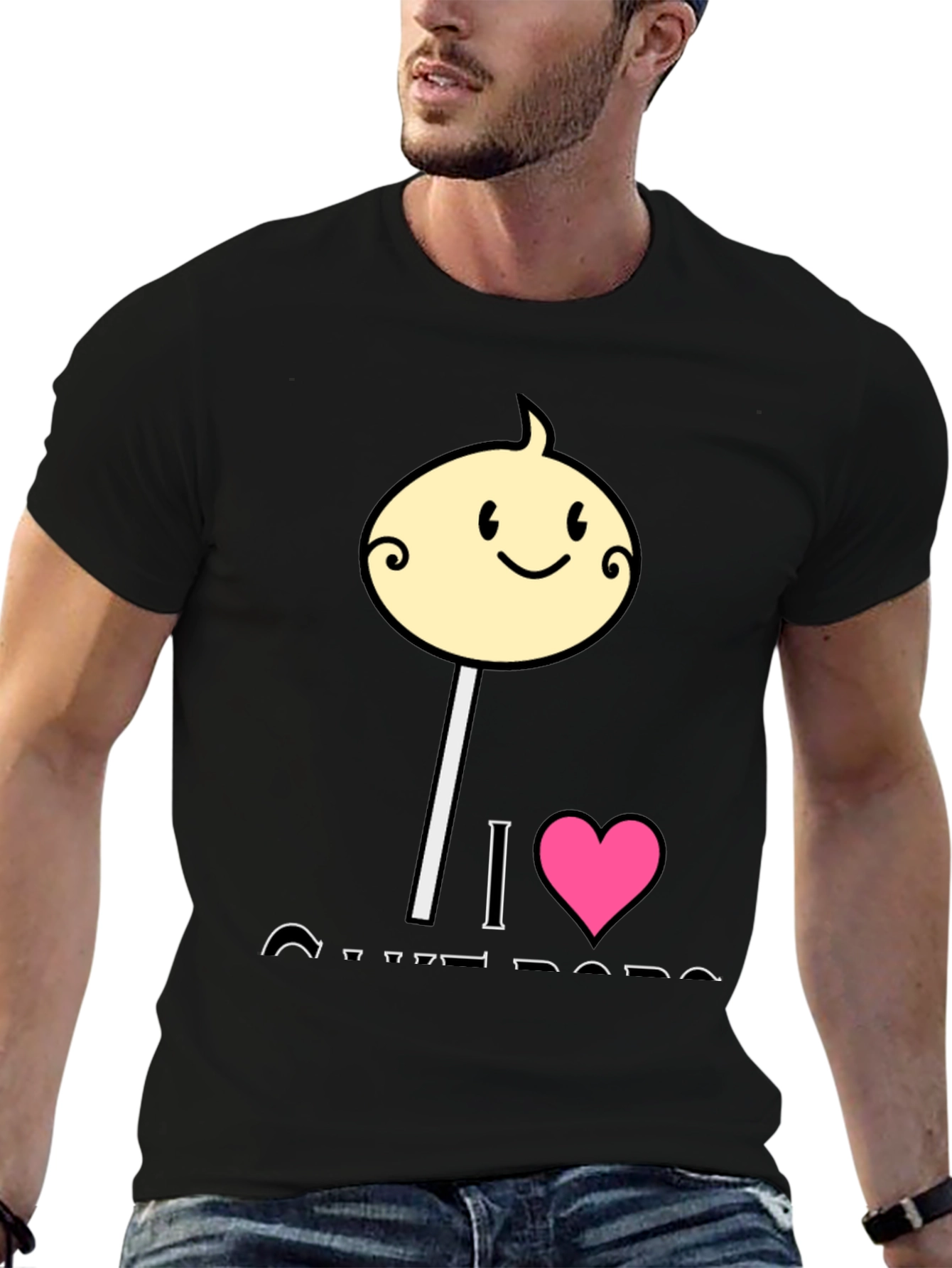 I Love Cotton Candy Mens T-Shirt