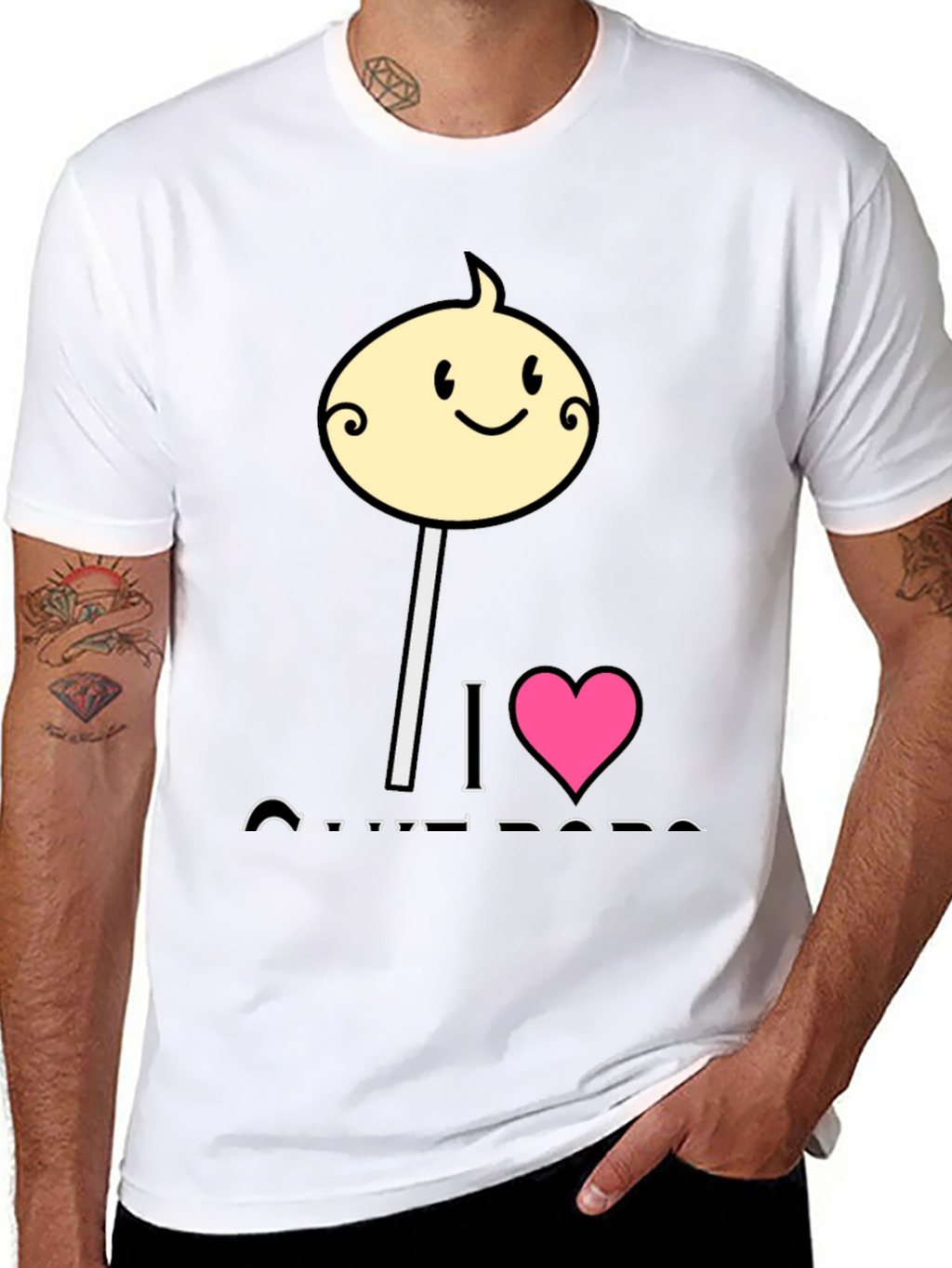 I Love Cotton Candy Mens T-Shirt