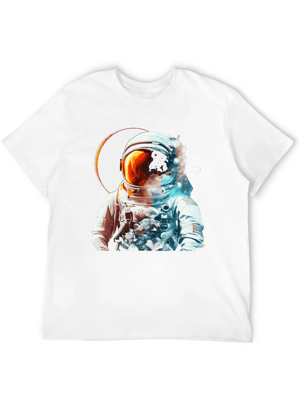 Astronaut Space Graphic Black T-Shirt