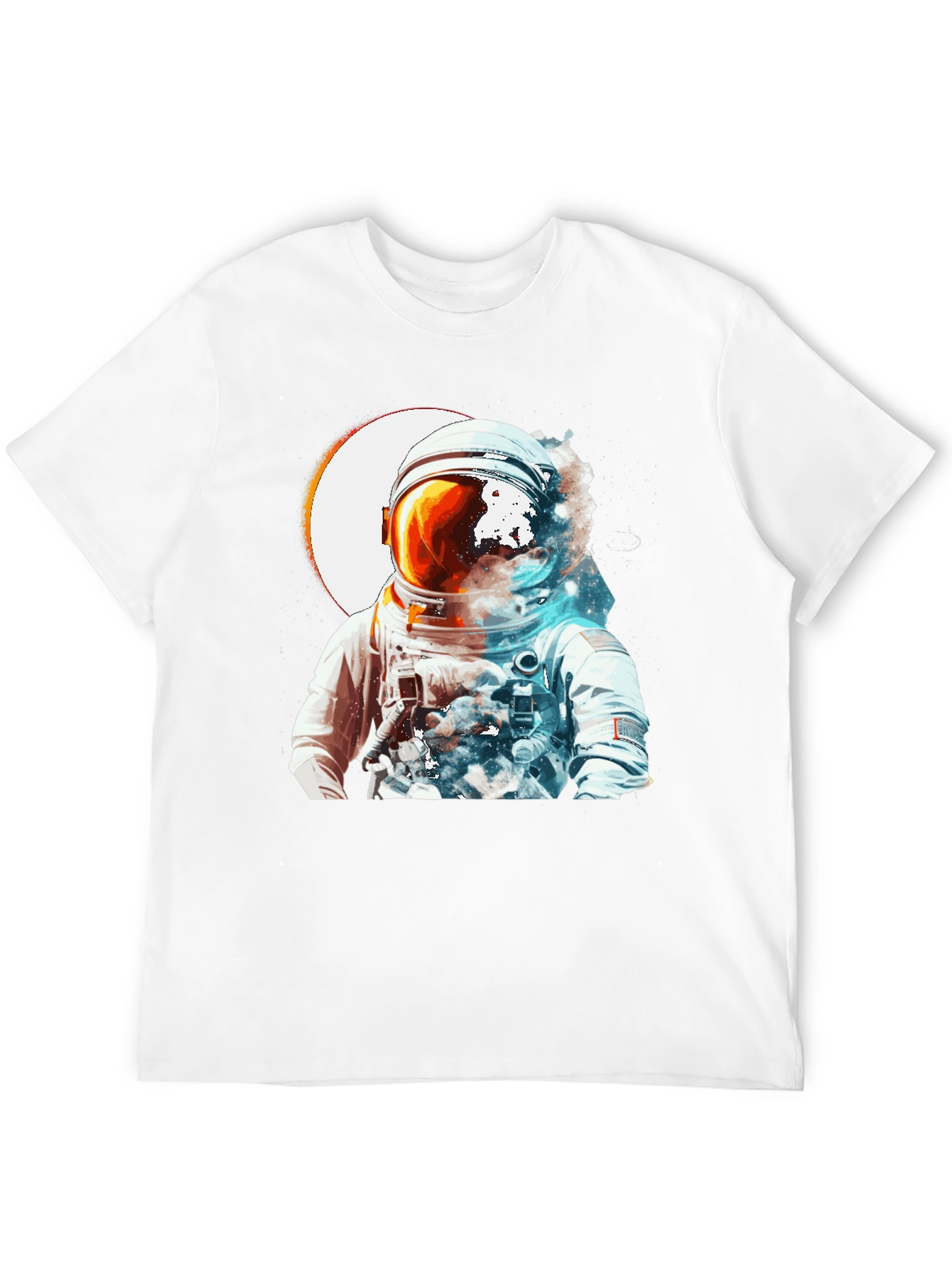 Astronaut Space Graphic Black T-Shirt