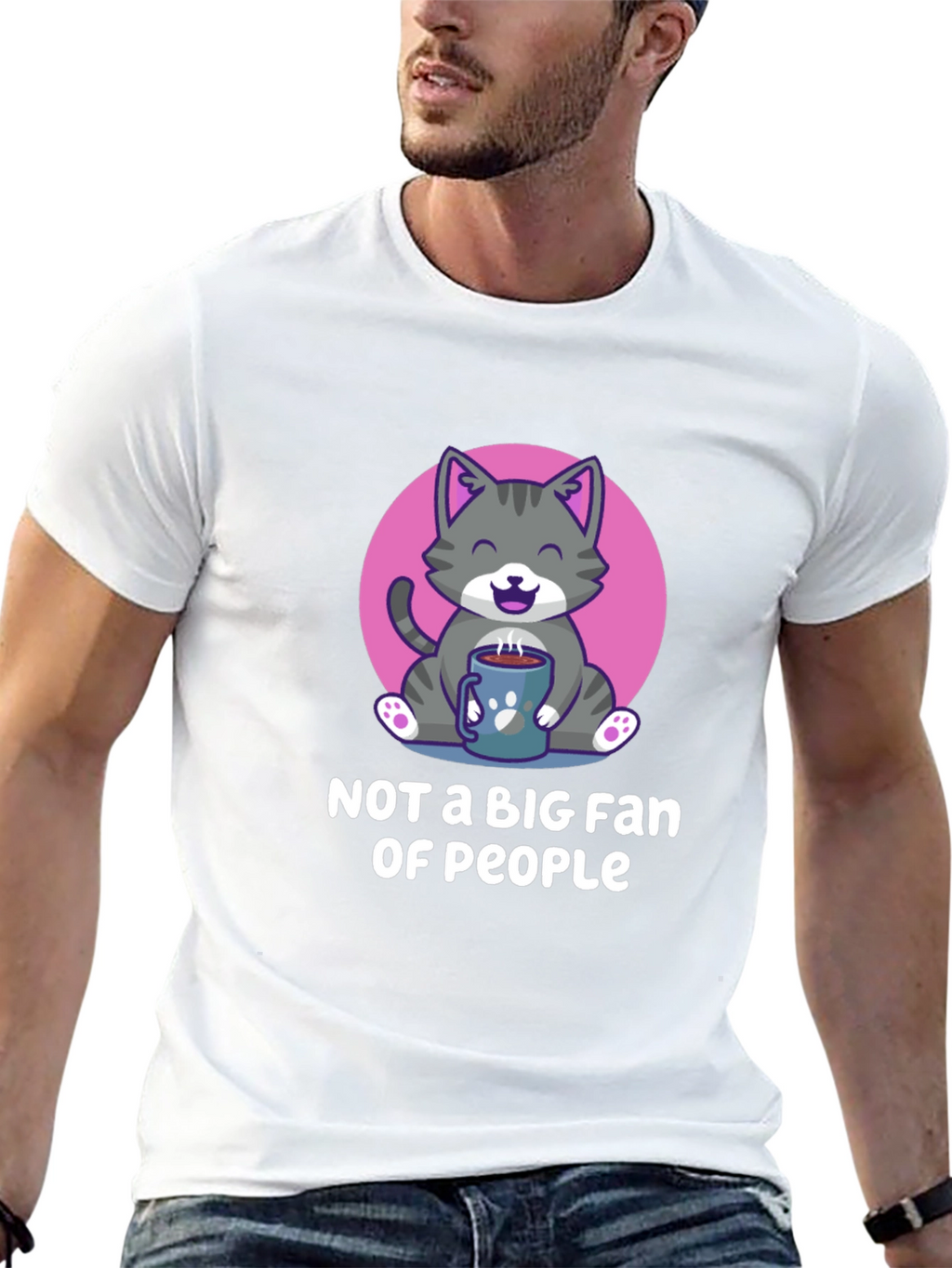 Cat Lover Tee: Not a Big Fan of People