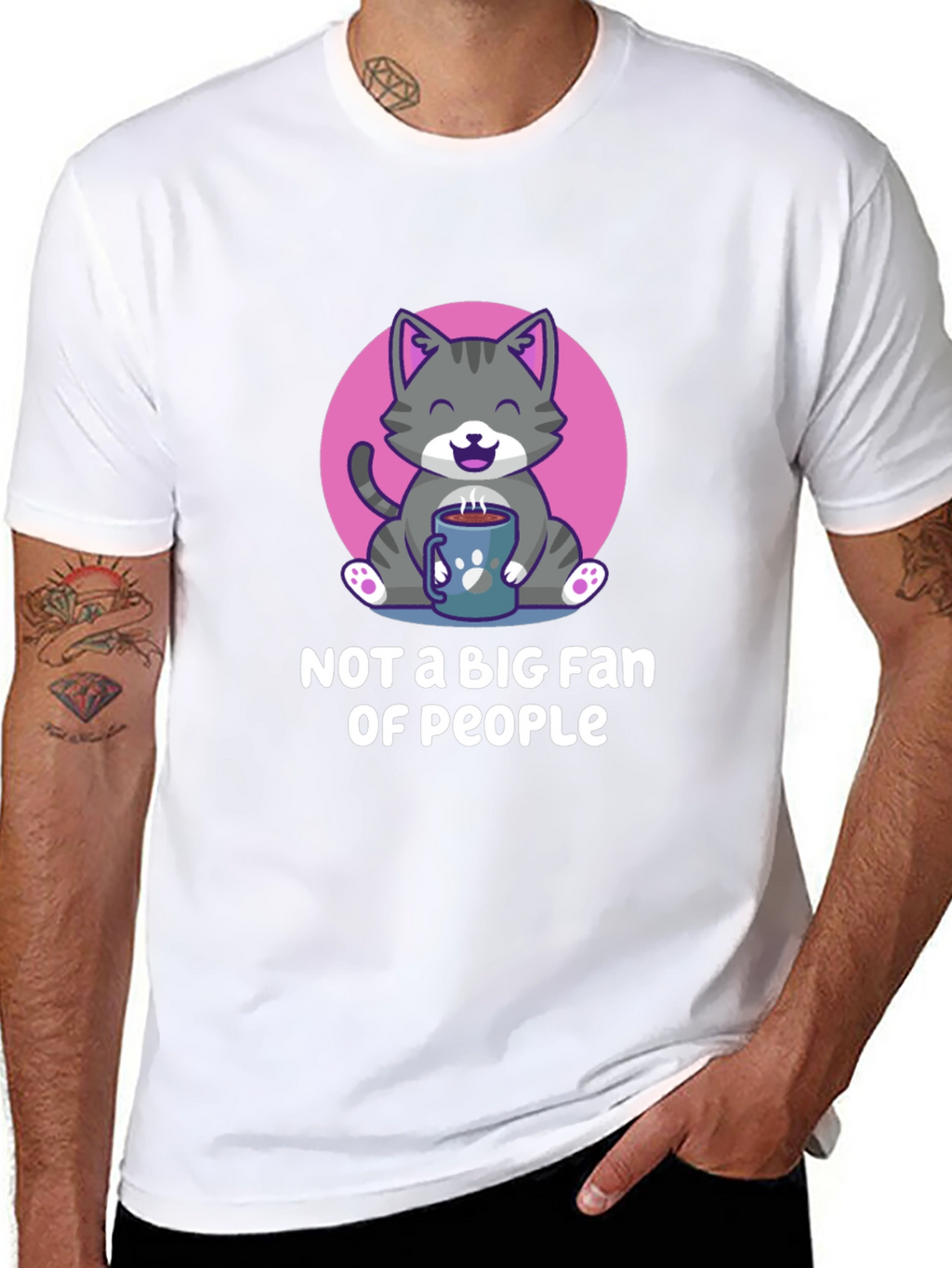Cat Lover Tee: Not a Big Fan of People