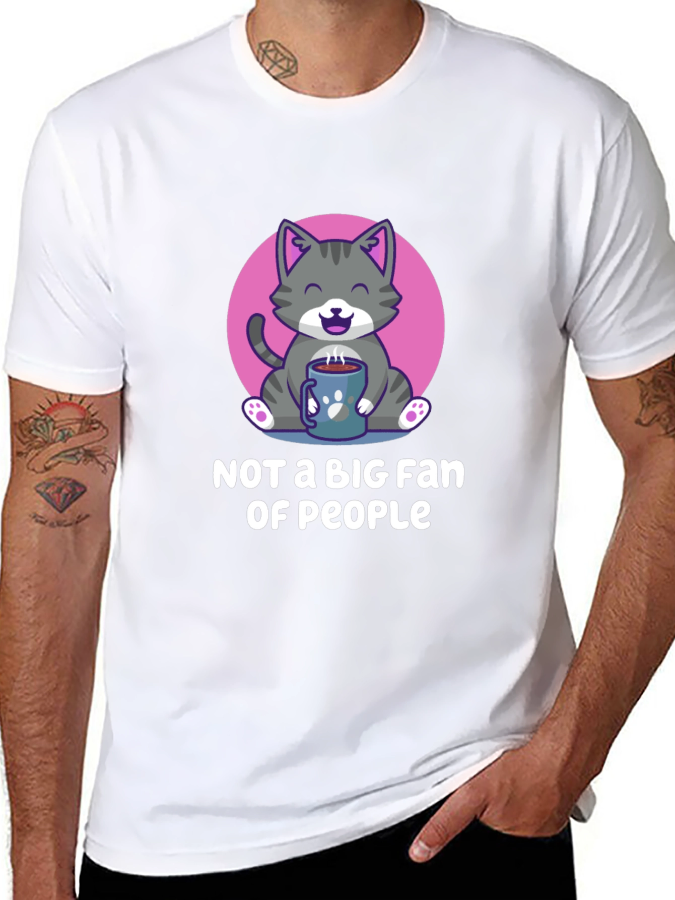 Cat Lover Tee: Not a Big Fan of People