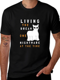 Living the Dream Ghost Cat T-Shirt